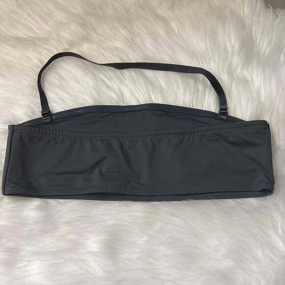 Skims Gray Recycled Swim Bandeau Top XL - Picture 3 of 8